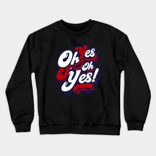 COX - TECHNO MUSIC OH YES OH YES red blue edition Crewneck Sweatshirt